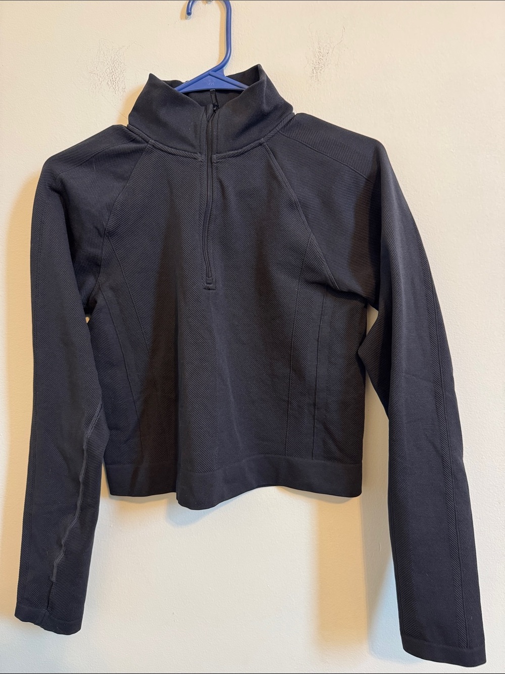 all in motion Black Half-Zip Long Sleeve Pullover